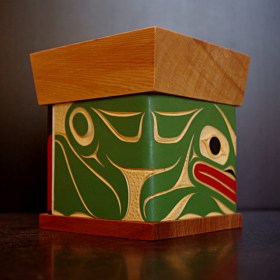 Bent wood Frog box by James Michels