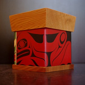 Bent wood Frog box by James Michels